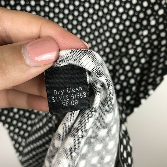 J.Crew Collection Deep Navy Dress Polka Dot Size Small - Picture 5 of 8